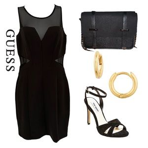 Guess black dress women’s size 6